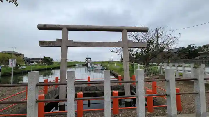 息栖神社の鳥居