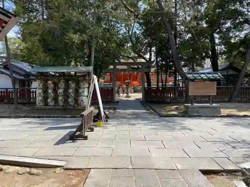 休ヶ岡八幡宮（薬師寺境内社）の鳥居