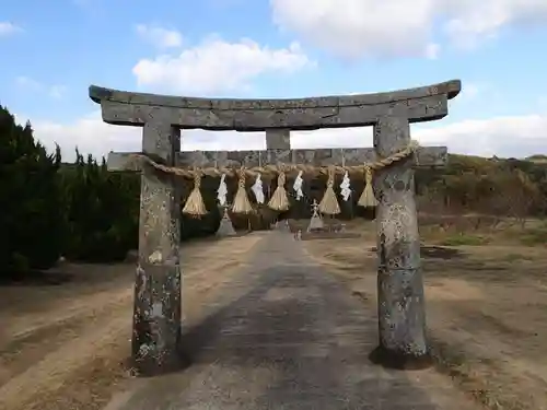 白沙八幡神社の鳥居