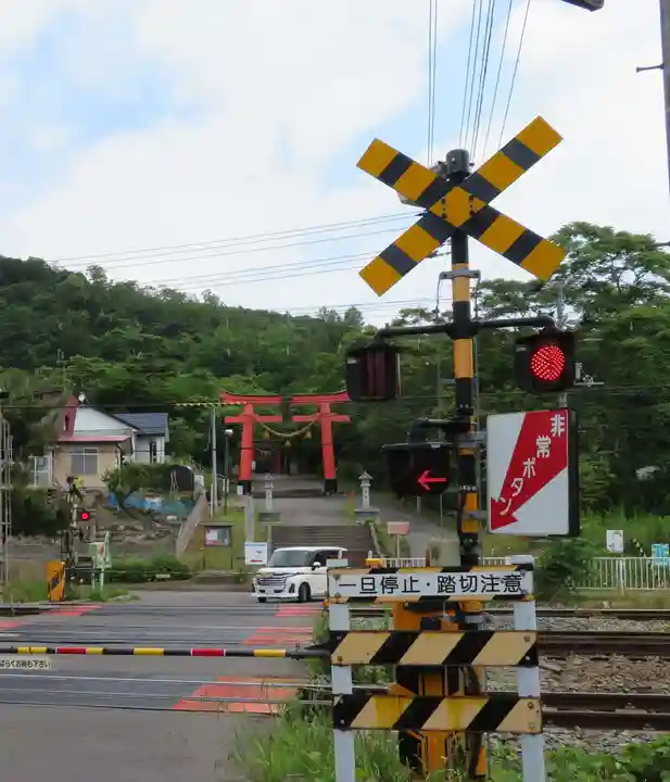 虻田神社の鳥居
