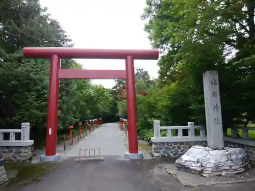 比布神社の鳥居