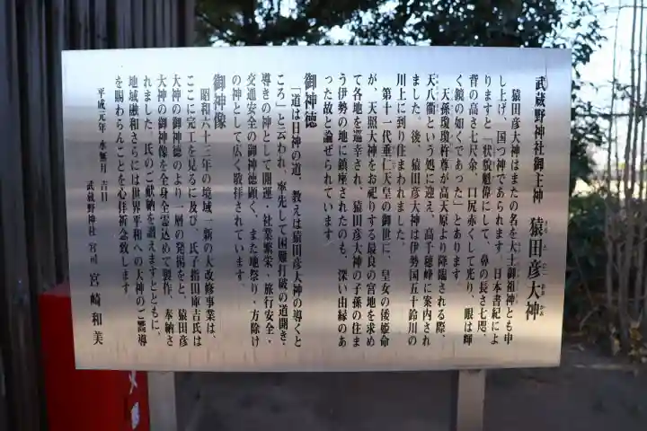 武蔵野神社の{uncategorized: "未分類", other: "その他", undefined: "問題あり", building: "その他建物", grave: "お墓", sacred_gate: "鳥居", guardian: "狛犬", statue: "像", buddha: "仏像", history: "歴史", nature: "自然", garden: "庭園", animal: "動物", pagoda: "塔", temizu: "手水舎", mountain_gate: "山門・神門", sanctuary: "本殿・本堂", subordinate: "末社・摂社", art: "芸術", scenery: "景色", jizo: "地蔵", ema: "絵馬", goshuin: "御朱印", omikuji: "おみくじ", items: "授与品その他", amulet: "お守り", goshuincho: "御朱印帳", eats: "食事", festival: "お祭り", votive_dance: "神楽", shichigosan: "七五三参", wedding: "結婚式", experience: "体験その他", initially: "初詣", around: "周辺", anti_infection: "感染症対策"}