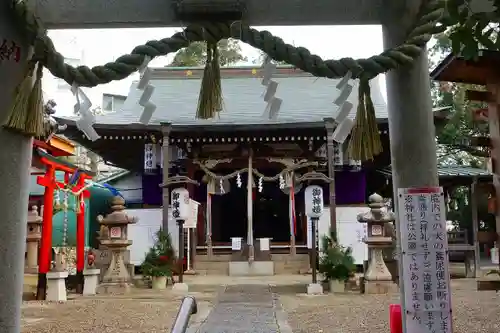 友呂岐神社の鳥居