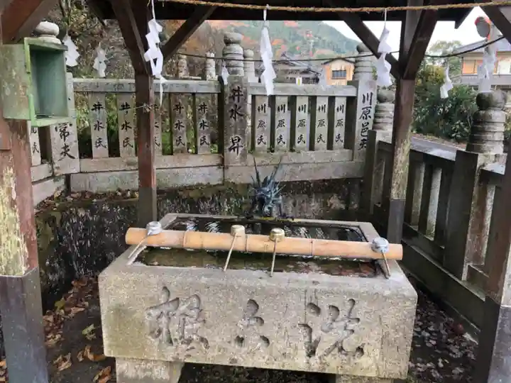 鴨神社の手水舎