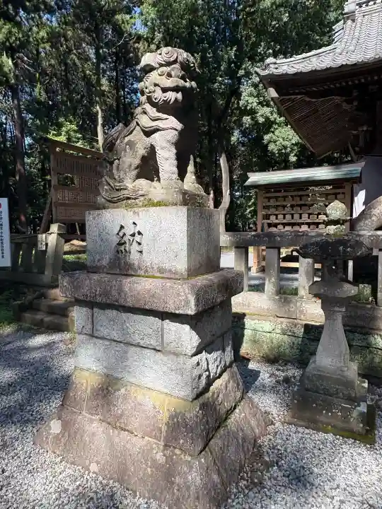 間々田八幡宮の狛犬