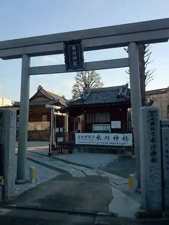高田氷川神社の鳥居