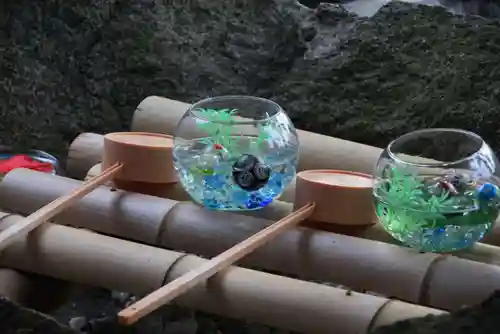 阿久津「田村神社」（郡山市阿久津町）旧社名：伊豆箱根三嶋三社の手水舎