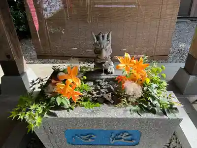 滑川神社 - 仕事と子どもの守り神の手水舎