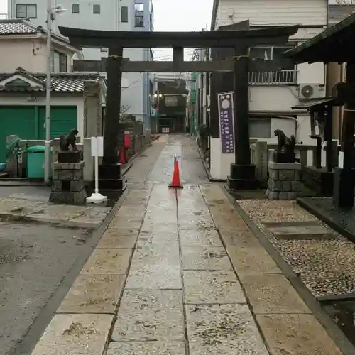 鮫州八幡神社の鳥居