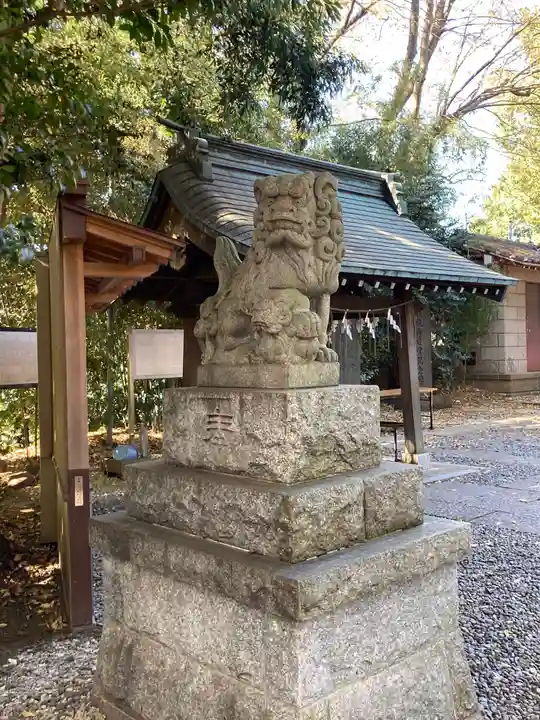 南沢氷川神社の狛犬