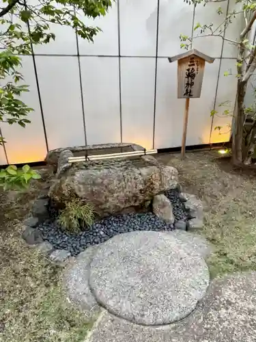 ギンザコマツ三輪神社の手水舎