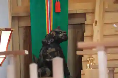 阿久津「田村神社」(郡山市阿久津町)旧社名:伊豆箱根三嶋三社の狛犬