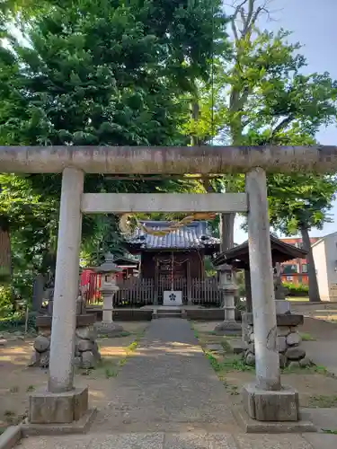 打越天神北野神社の鳥居