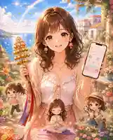 笑顔のうちに
人の心に寄り添う優しさを
そして、包み込むような慈しみを
ちびキャラさんに内包するキャラクター
スポーツ・・活力、健康
瞑 想・・静寂、心安らか
野外観察・・探究心
そして
神楽鈴による祓い、清め
人々の想いを受けとめ、
新たな一歩を、明るい未来へ導く現代の女神像
伊豆山神社には、十三柱の神さまがお祀りされています。
そのうち『泣澤女神』さまの新たなイメージ像です。
人とのつながりを象徴する意味でスマホを持つなど
大胆な発想もありますが
神さまと人々を繋ぐ神社であることを念頭においています。