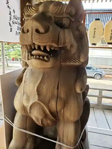  放生津八幡宮の狛犬