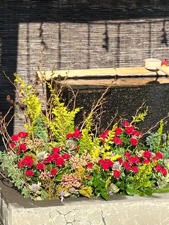 上尾御嶽神社の手水舎