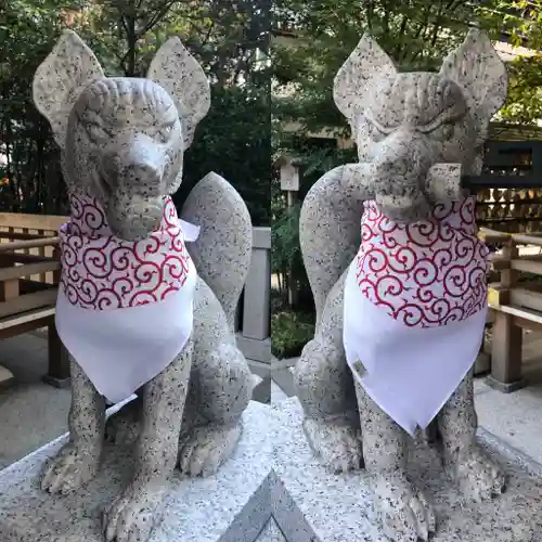福徳神社（芽吹稲荷）の狛犬