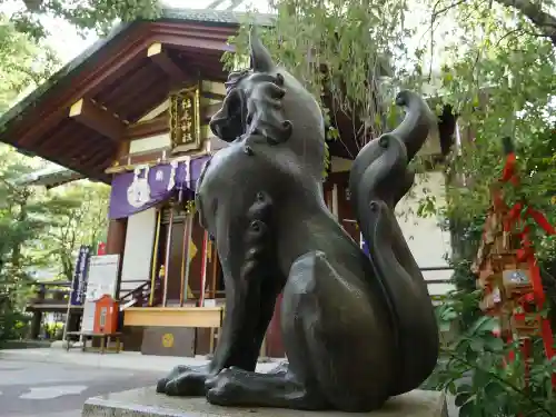 稲毛神社の狛犬