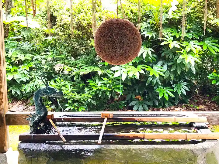 佐地神社の手水舎