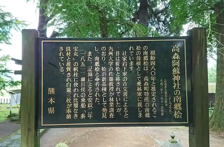 高森阿蘇神社の歴史