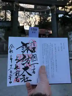 諏訪大社上社前宮の授与品その他