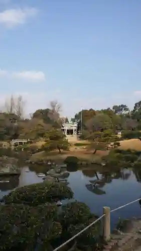 出水神社の庭園