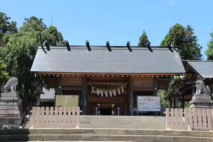 開成山大神宮の山門・神門