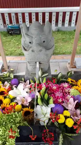 新川皇大神社の手水