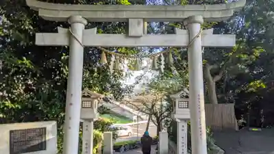 多摩川浅間神社の鳥居