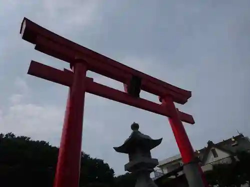 武州柿生琴平神社の鳥居