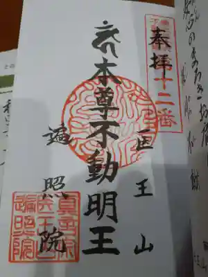 医王山　遍照院の御朱印