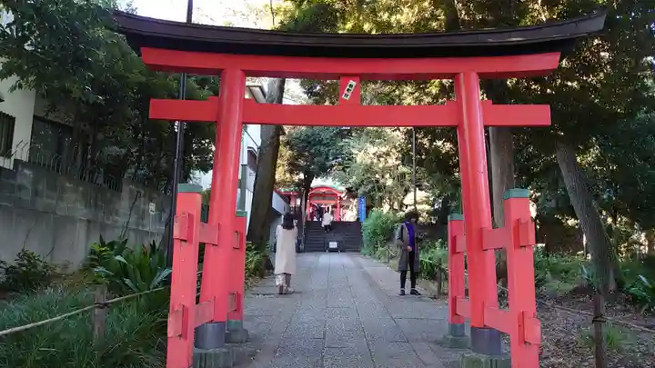 自由が丘熊野神社の鳥居