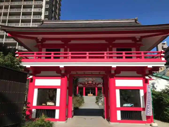成子天神社の山門・神門