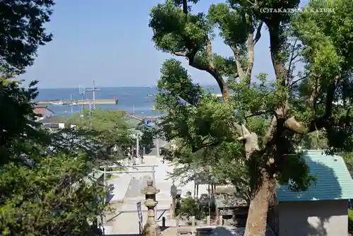 走水神社の景色