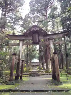 平泉寺白山神社の鳥居