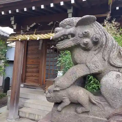 古録天神社の狛犬