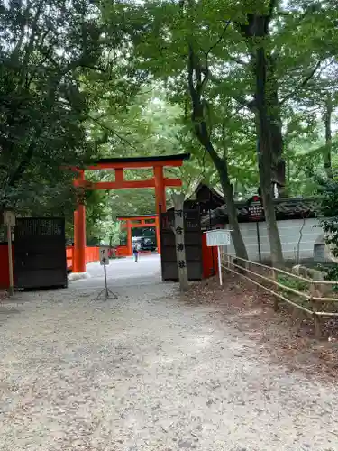 河合神社（鴨川合坐小社宅神社）の鳥居