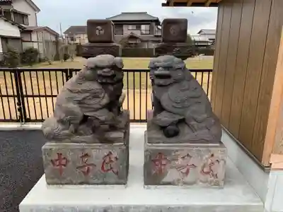 神明神社の狛犬