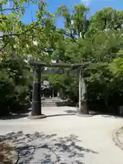 與止日女神社の鳥居