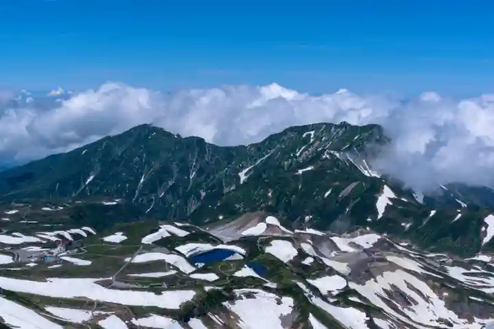 雄山神社峰本社の景色