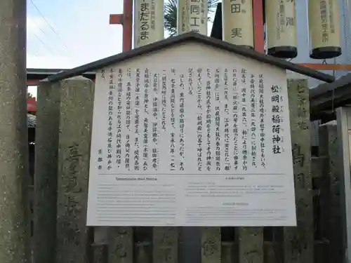 松明殿稲荷神社の歴史