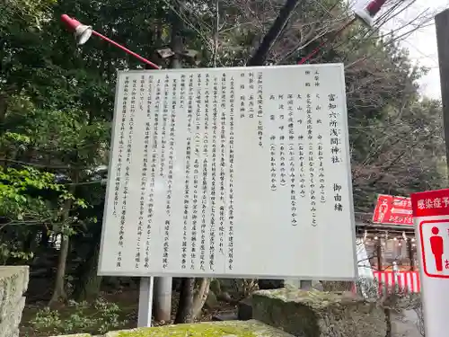 富知六所浅間神社の歴史