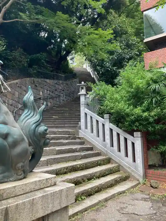 愛宕神社の庭園