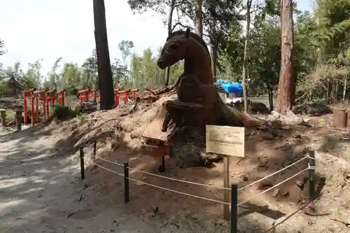 走田神社の狛犬