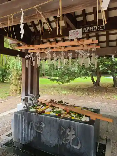 帯廣神社の手水