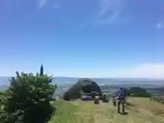 基山山頂天智天皇欽仰之碑の景色