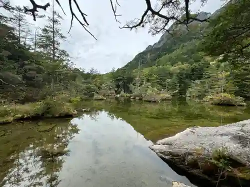 穂高神社奥宮の自然