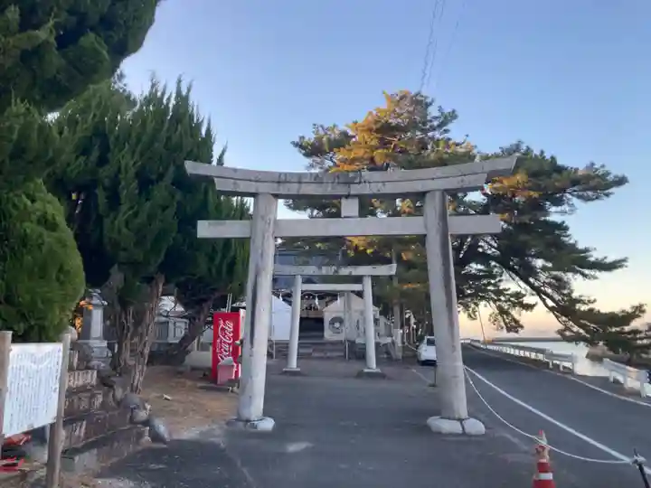 五色濱神社の鳥居