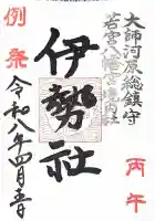 金山神社(若宮八幡宮境内社)の御朱印