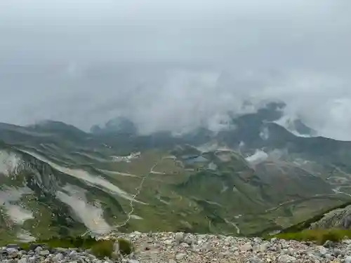 雄山神社峰本社の景色